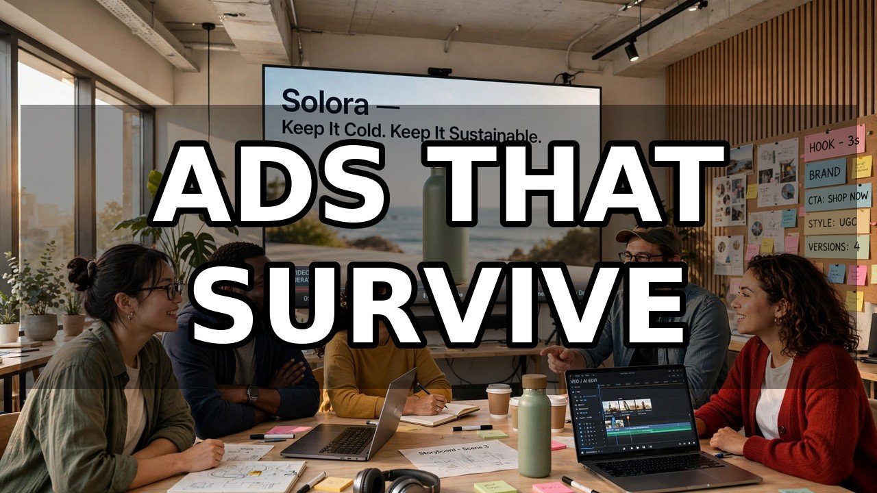 Creative team producing AI video ads after Sora shutdown